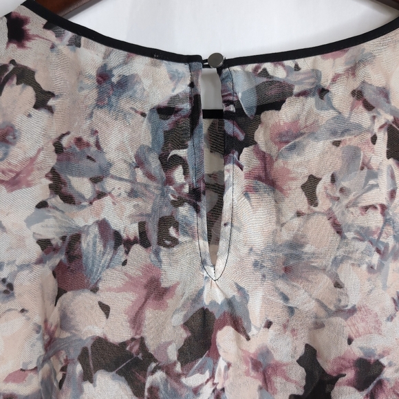 F21 Floral 3/4 Sleeve Sheer Blouse , Size S - Picture 3 of 6